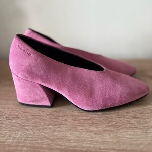 Vagabond Shoemakers Olivia Suede Heel in PINK size 36